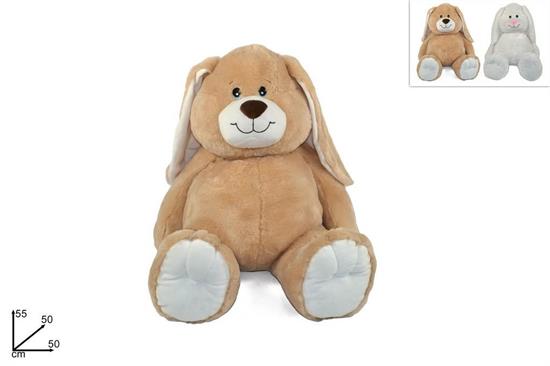 PELUCHE CANE 55cm 2 COLORI