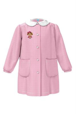 GREMBIULE ASILO ROSA 60 BIMBA SEDUTA 5anni