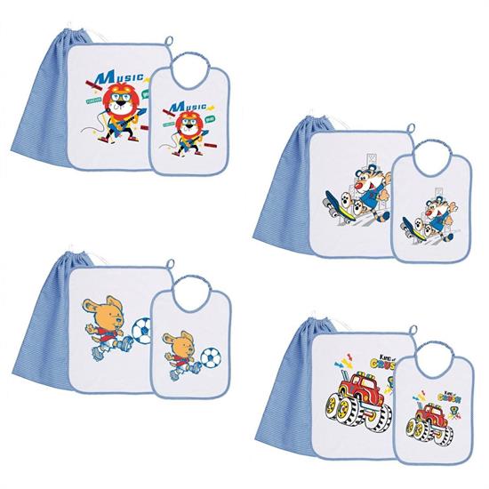 SET 3pz BOY BAVETTA TOVAGLIETTA SACCA