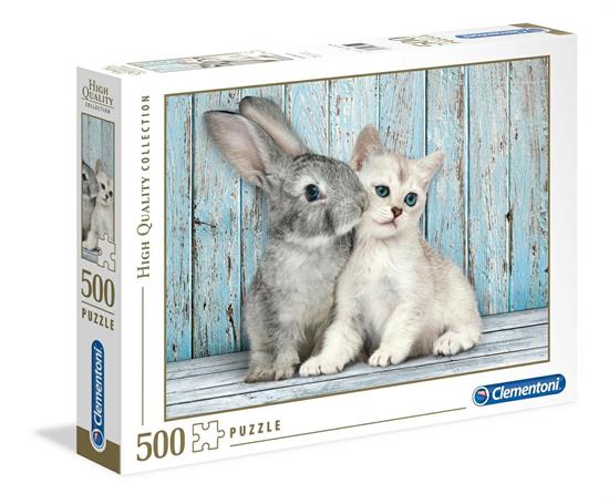 PUZZLE 500 CAT & BUNNY