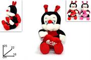 PELUCHE COCCINELLA C/CUORE LOVE