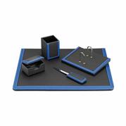 SET SCRIVANIA BLU/NERO 5pz