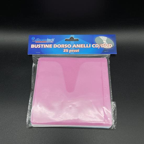 BUSTINE CD 25pz DORSO ANELLI COLORI ASS.