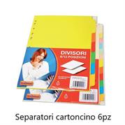 SEPARATORI 6pz CARTONCINO