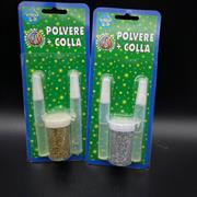 GLITTER TUBETTO POLVERE + COLLA - COLORI ASS.