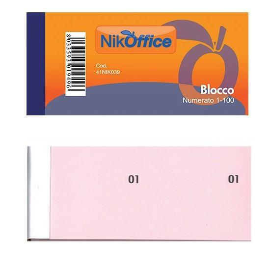 BLOCCO NUMERATO 1-100 COL.ASS.