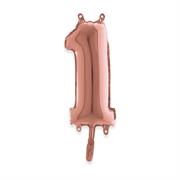 MYLAR NUMERO MEDIO ROSE GOLD 1 36cm