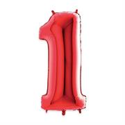 MYLAR NUMERO ROSSO 1 1mt