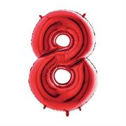 MYLAR NUMERO ROSSO 8 1mt