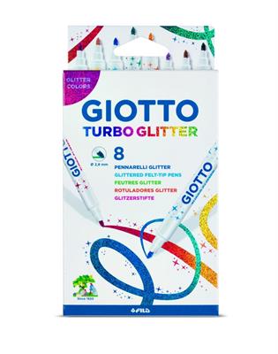 GIOTTO TURBO GLITTER 8 COLORI