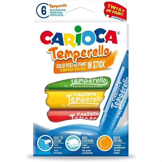 CARIOCA TEMPERELLO 6pz TEMPERA SOLIDA