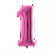 MYLAR NUMERO FUXIA 1 1mt