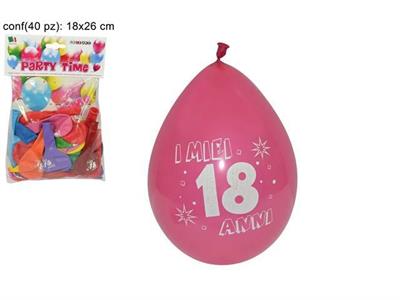 PALLONCINI 18 ANNI 40 PZ