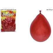 PALLONCINI METAL ROSSO 35pz