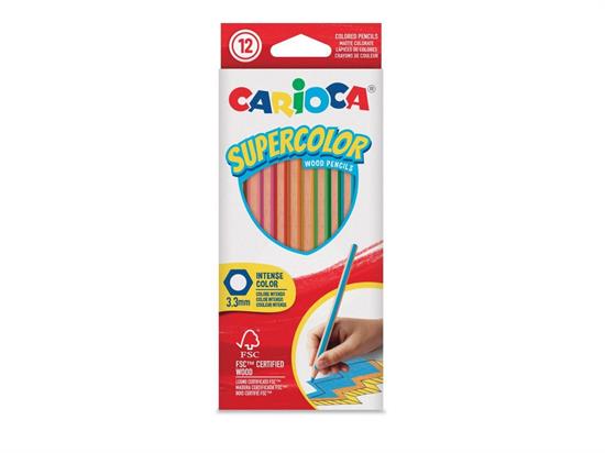 CARIOCA SUPERCOLOR 12 PASTELLI LEGNO