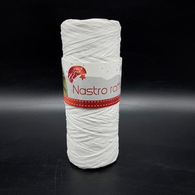 NASTRO RAFFIA BIANCO 100mt