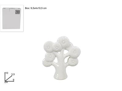 ALBERO D/VITA FIORI 10cm BIANCO