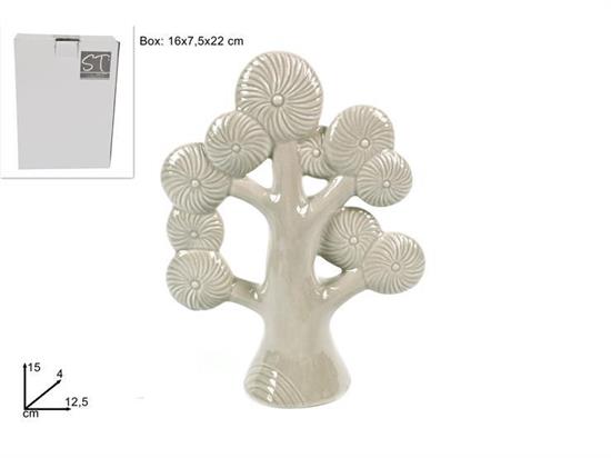 ALBERO D/VITA FIORI 21cm BEIGE