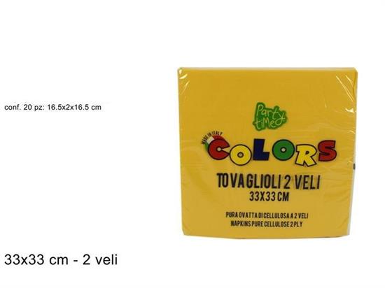 TOVAGLIOLI COLORS 33x33 GIALLO