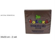 TOVAGLIOLI COLORS 33x33 MARRONE