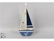 BARCA A VELA C/CONCHIGLIE 34cm