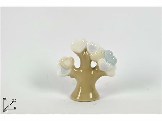 ALBERO C/CUORI CELESTI 6cm