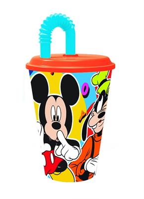 BICCHIERE C/CANNUCCIA MICKEY MOUSE