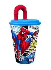 BICCHIERE C/CANNUCCIA SPIDERMAN