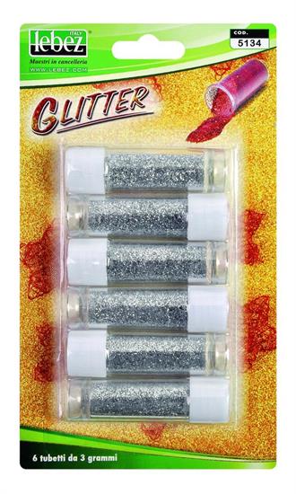 GLITTER 2gr ARGENTO 6pz