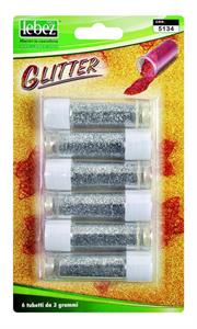 GLITTER 2gr ARGENTO 6pz