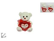 PELUCHE CONIGLIO ORSO C/CUORE