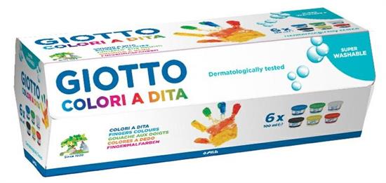 COLORI A DITA GIOTTO 6 BARATTOLI