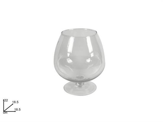 VASO VETRO NAPOLEONE H.22cm