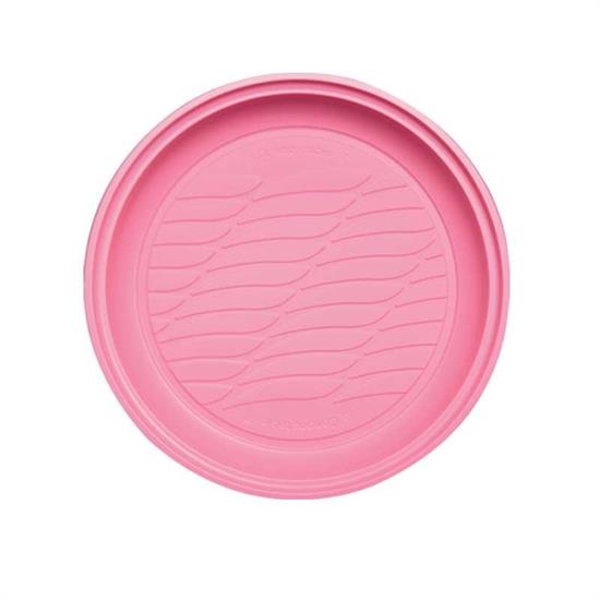 PIATTI BIOPLASTICA DESSERT ROSA 20pz