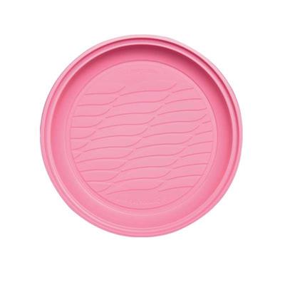 PIATTI BIOPLASTICA DESSERT ROSA 20pz