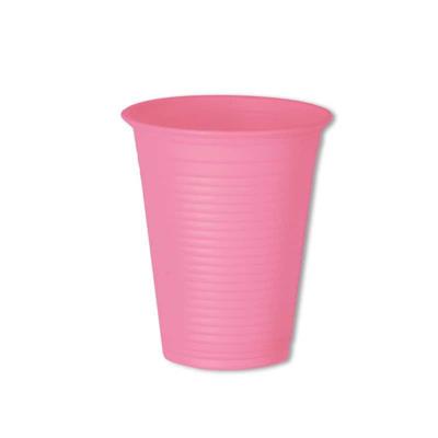 BICCHIERI BIOPLASTICA ROSA 50pz 200cc