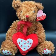 PELUCHE ORSO C/CUORE 28cm