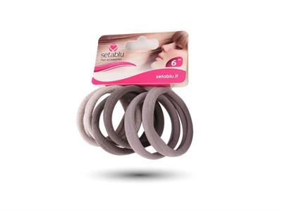 ELASTICI CAPELLI NICE GRAY 6pz COL.ASS.