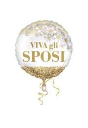 MYLAR 45cm SPOSI GLITTER