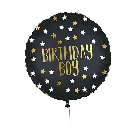 MYLAR 45cm GOLD BIRTHDAY BOY