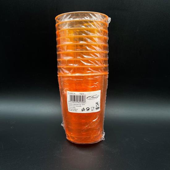 BICCHIERI CRYSTAL ARANCIO PZ10