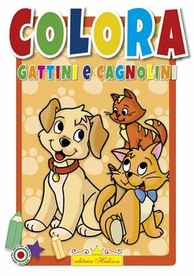 LIBRO COLORA GATTINI E CAGNOLINI