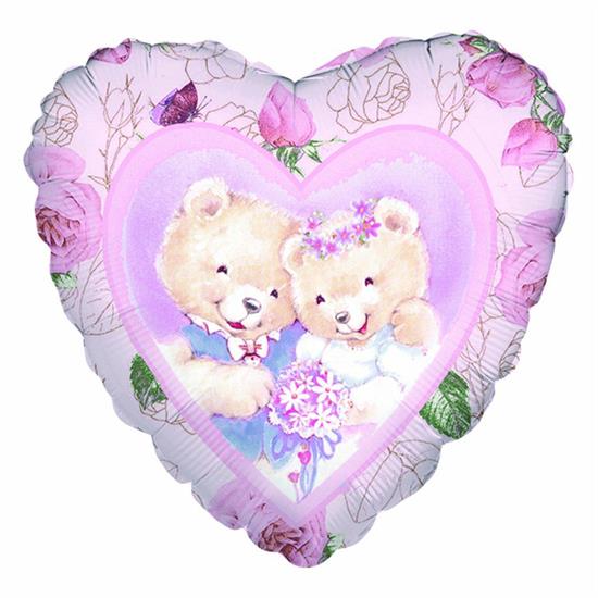 MYLAR 45cm SPOSI LOVE BEAR.