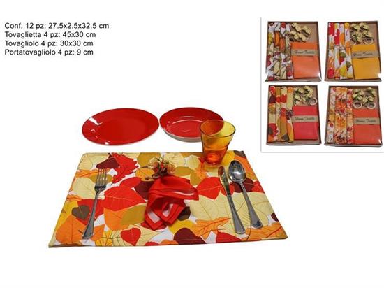 SET TAVOLA 12pz DEC.AUTUNNO