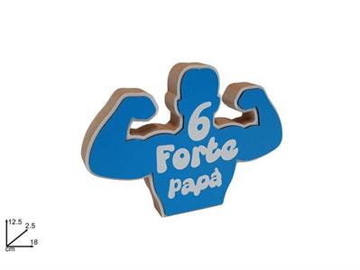 DECORAZIONE PAPA' LEGNO