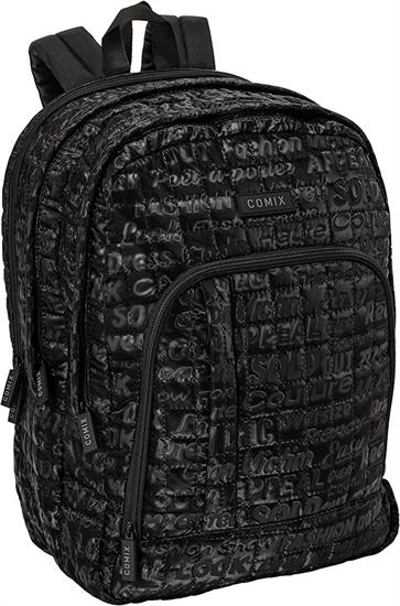 ZAINO COMIX ORGANIZZATO SPECIAL QUILTED BLACK