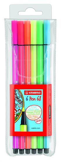 STABILO PEN68 6 colori NEON