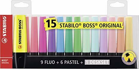 STABILO BOSS DESKSET 15 COLORI