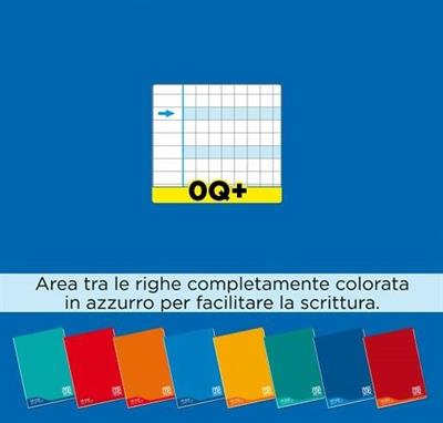 MAXI DIDATTICO ONE COLOR Q+ (doppia spaziatura) - linea blu