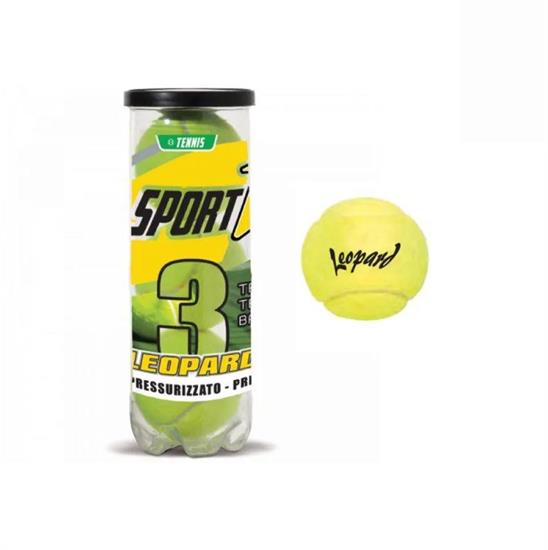 PALLINE TENNIS 3pz IN TUBO LEOPARD